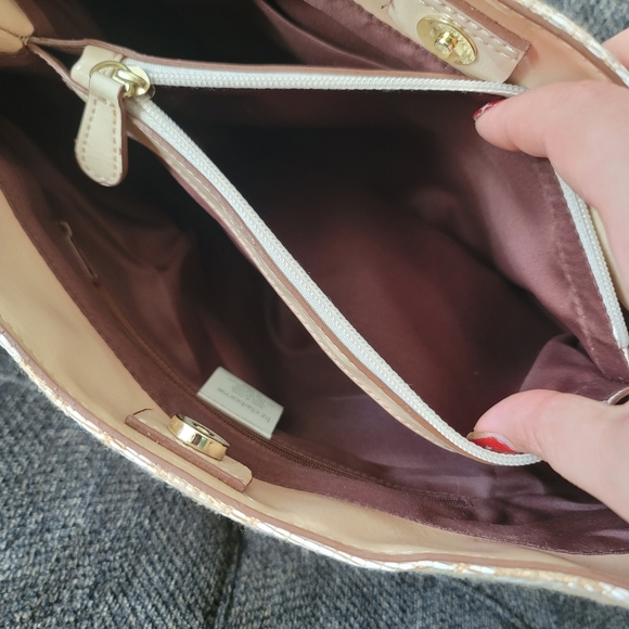 Liz Claiborne Vintage Floral Cream Shoulder Bag - Picture 5 of 12